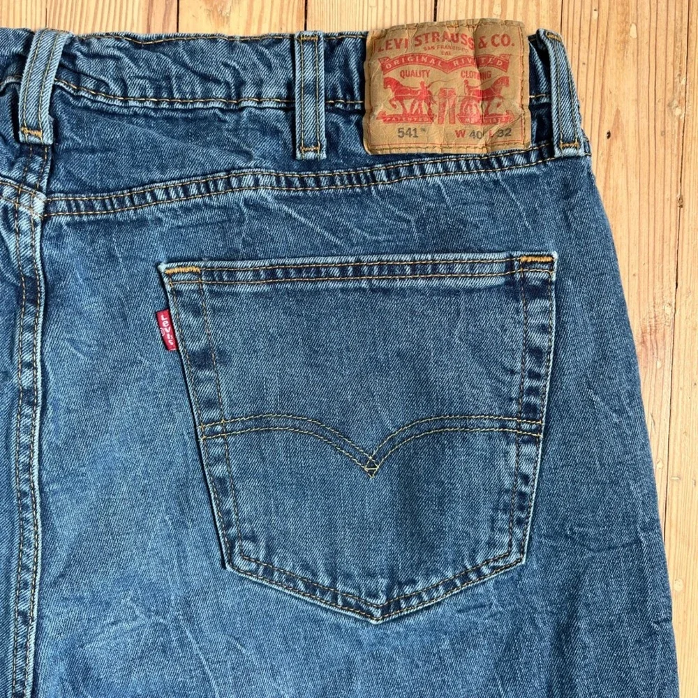 Levi Strauss 541 Athletic‎ Fit Jeans Mens W40 L32 Blue Denim Stretch Comfort